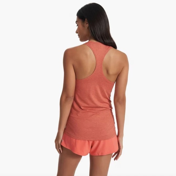 Vuori Lux Performance Tank Large Lychee Heathered Orange peach athletic workout - Picture 2 of 8